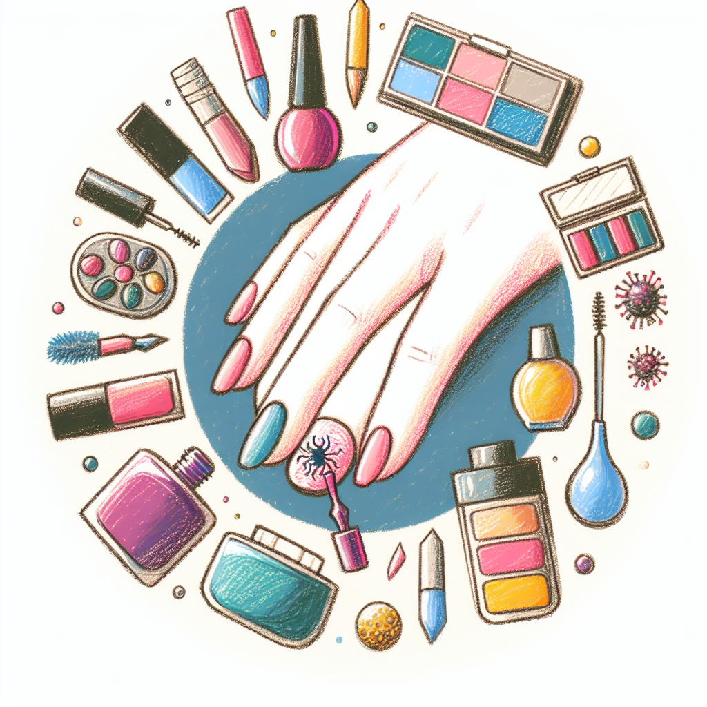 Pastelková ilustrace znázorňující téma: Nehtová plíseň