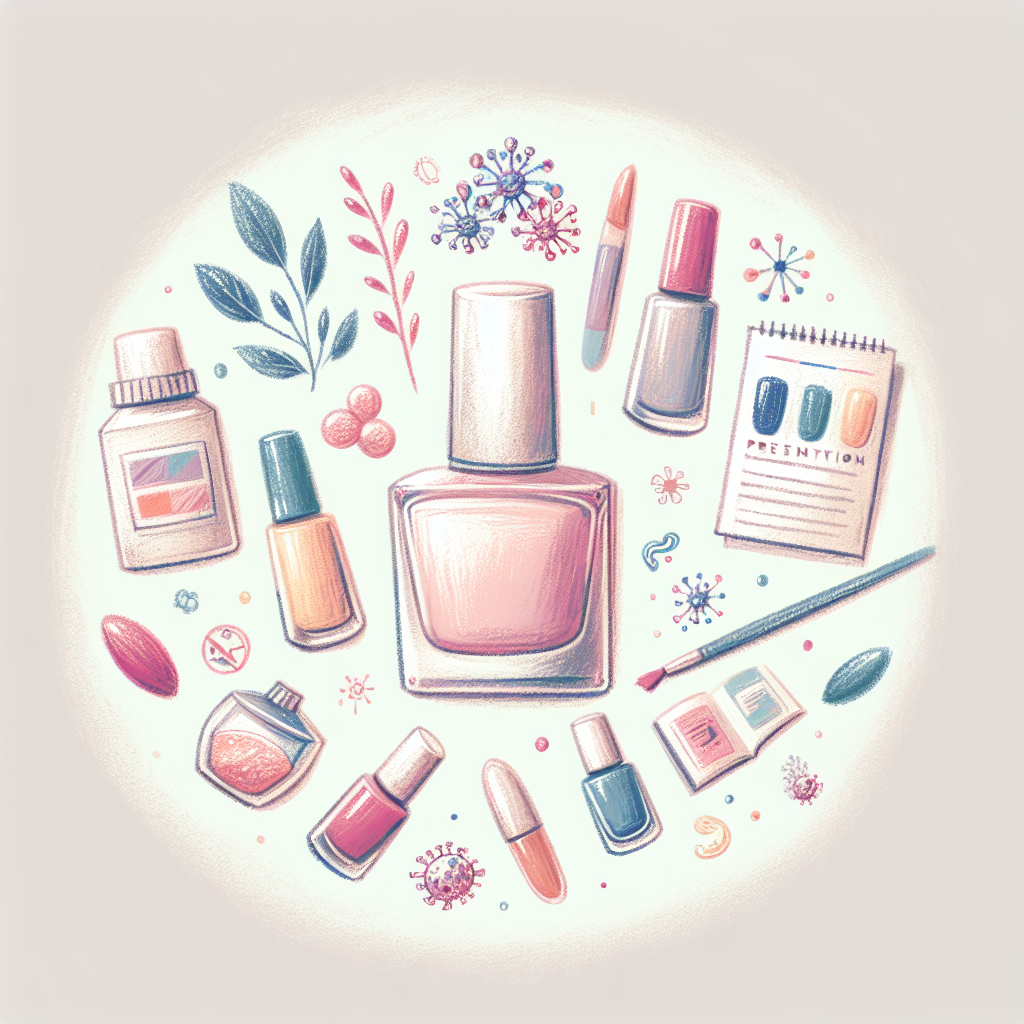 Pastelková ilustrace znázorňující téma: Zdraví a kosmetika