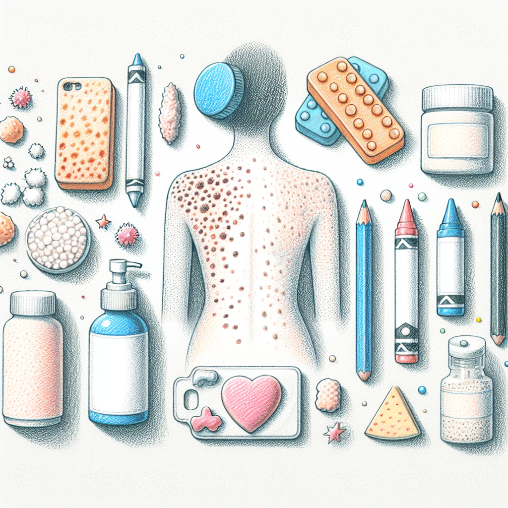 Pastelková ilustrace znázorňující téma: Zdraví pleti