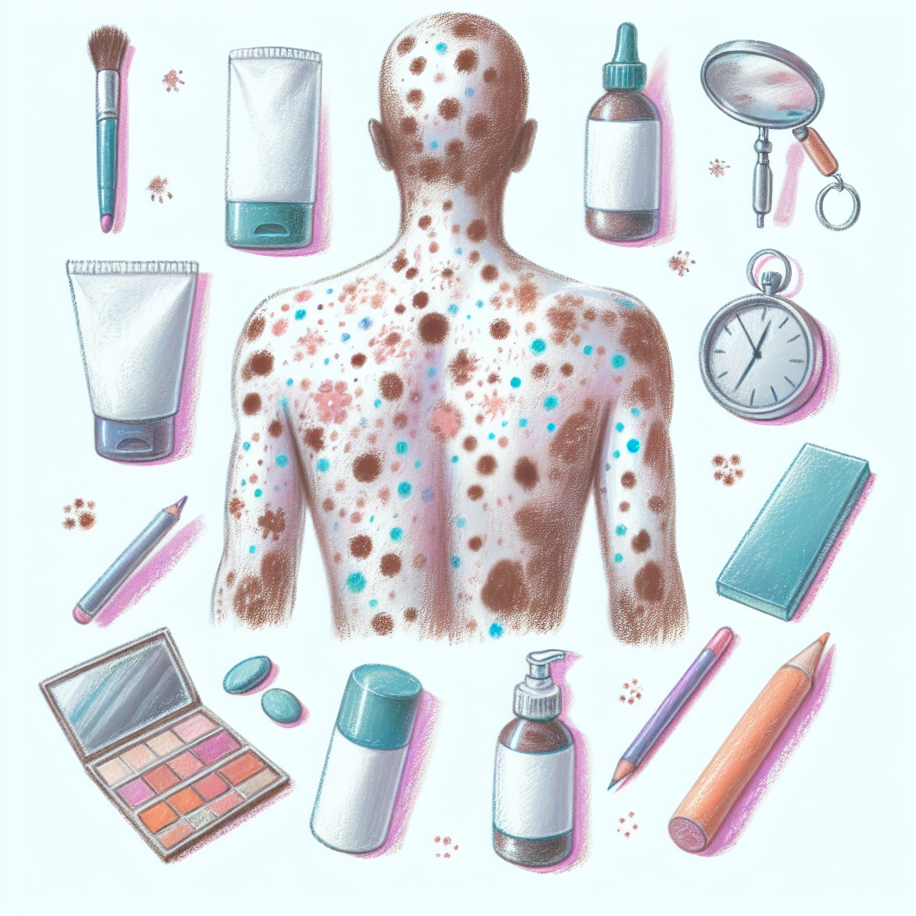 Pastelková ilustrace znázorňující téma: Kožní onemocnění