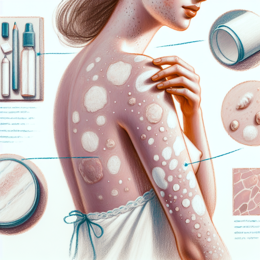 Pastelková ilustrace znázorňující téma: Dermatologie