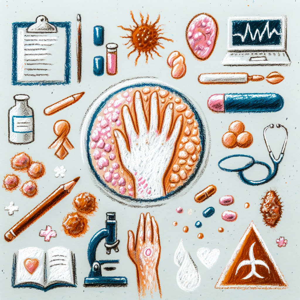 Pastelková ilustrace znázorňující téma: Zdraví