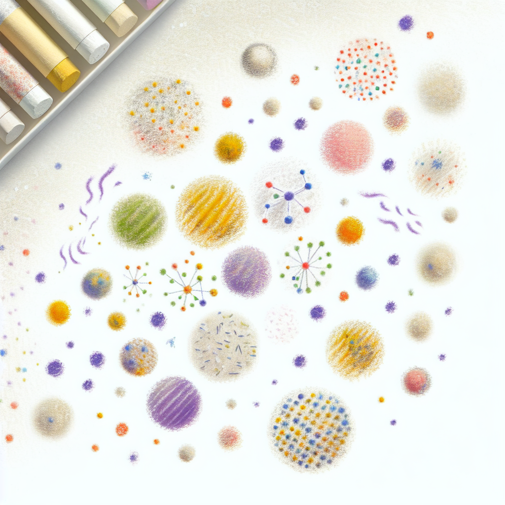 Pastelková ilustrace znázorňující téma: Zdraví pleti