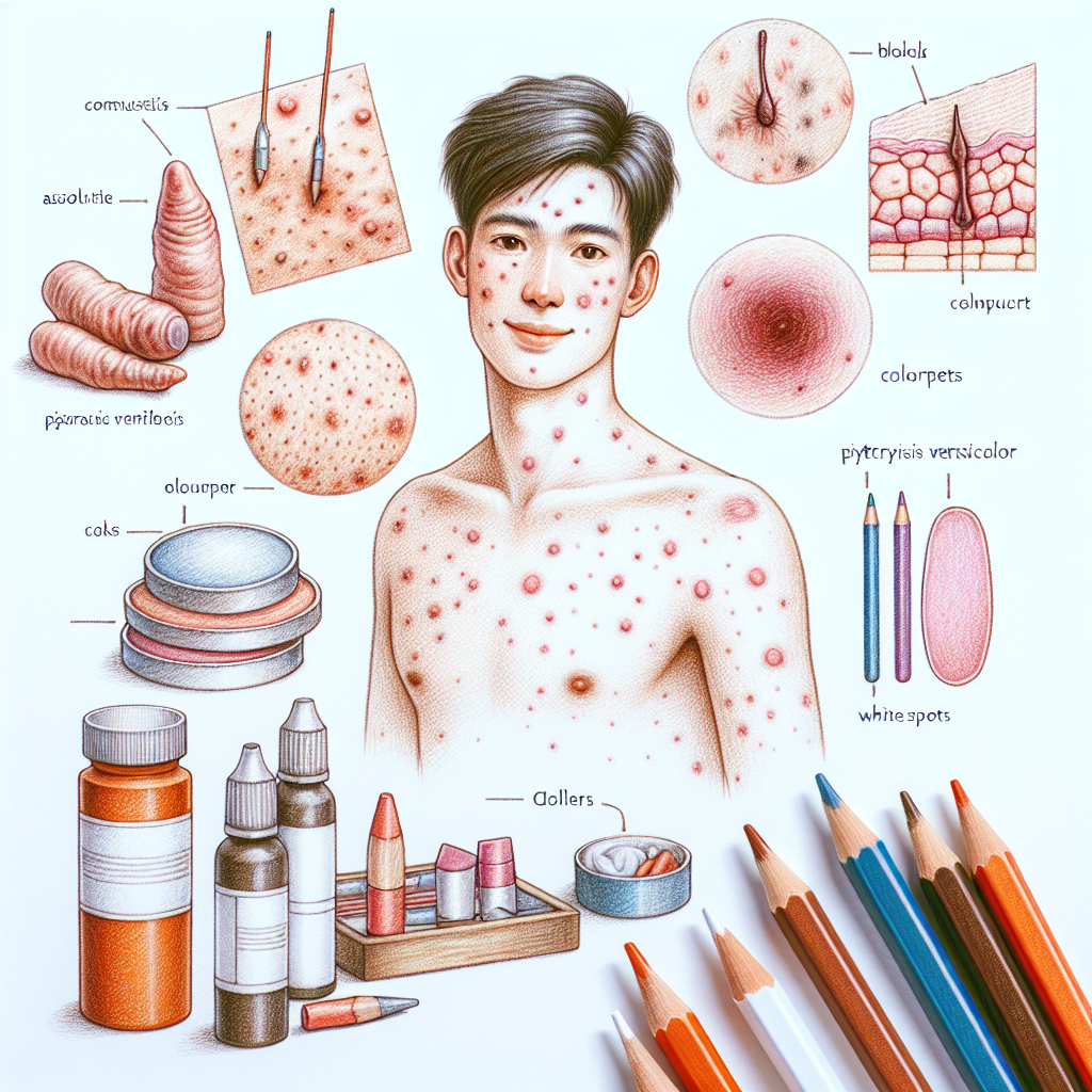 Pastelková ilustrace znázorňující téma: Zdraví pleti