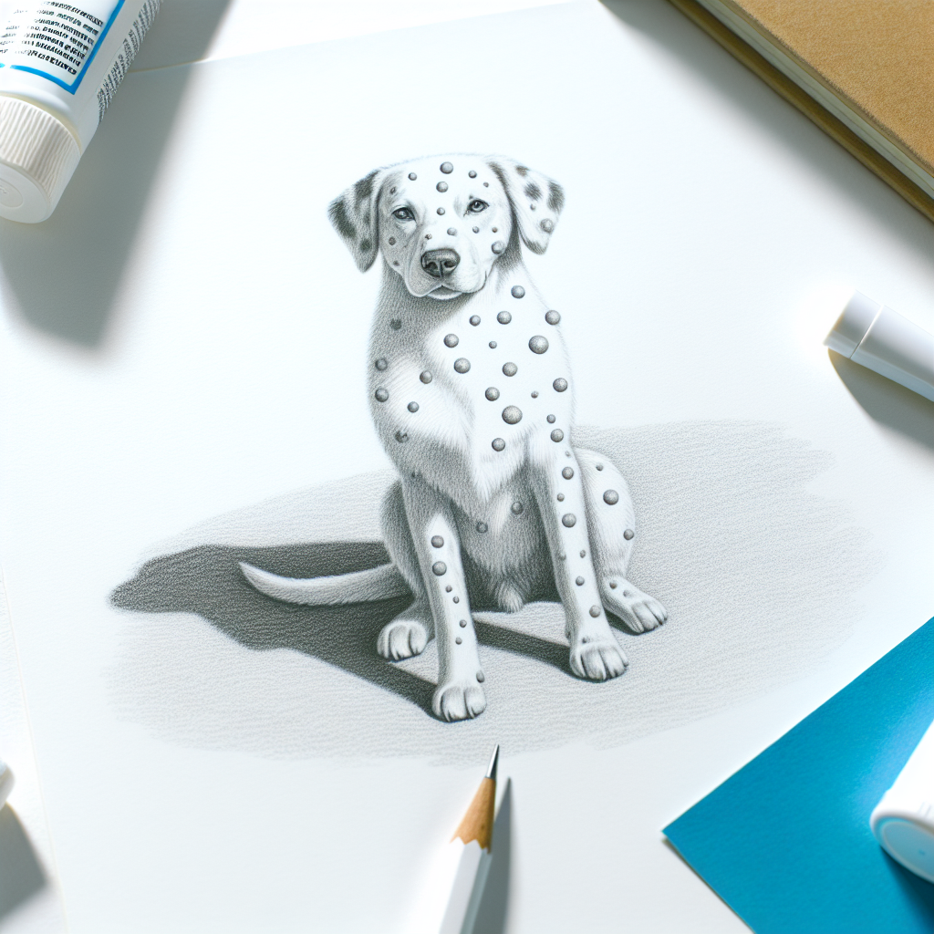 Pastelková ilustrace znázorňující téma: Péče o psy