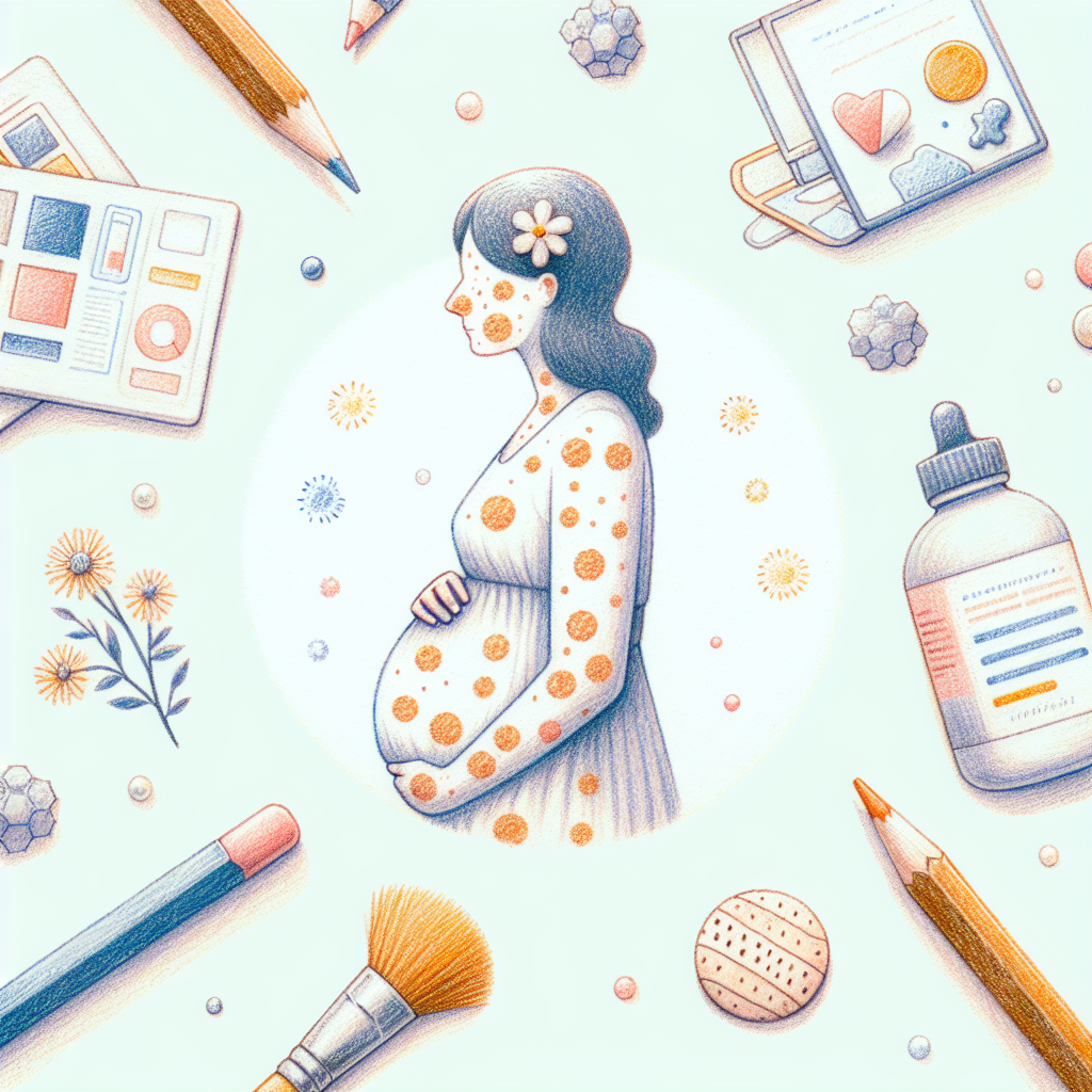 Pastelková ilustrace znázorňující téma: Zdraví a těhotenství