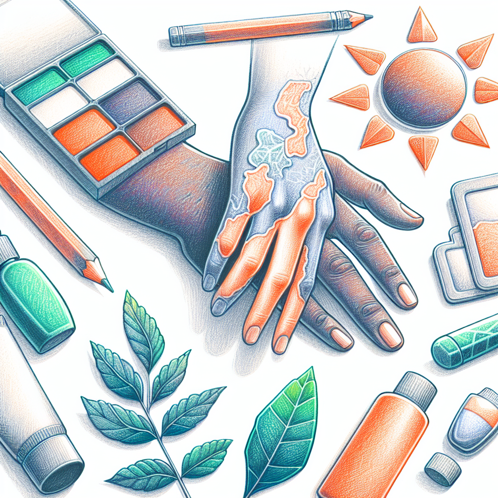 Pastelková ilustrace znázorňující téma: Péče o pleť