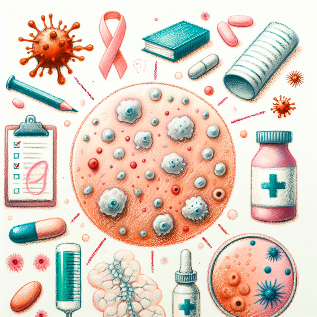 Pastelková ilustrace znázorňující téma: Kožní zdraví