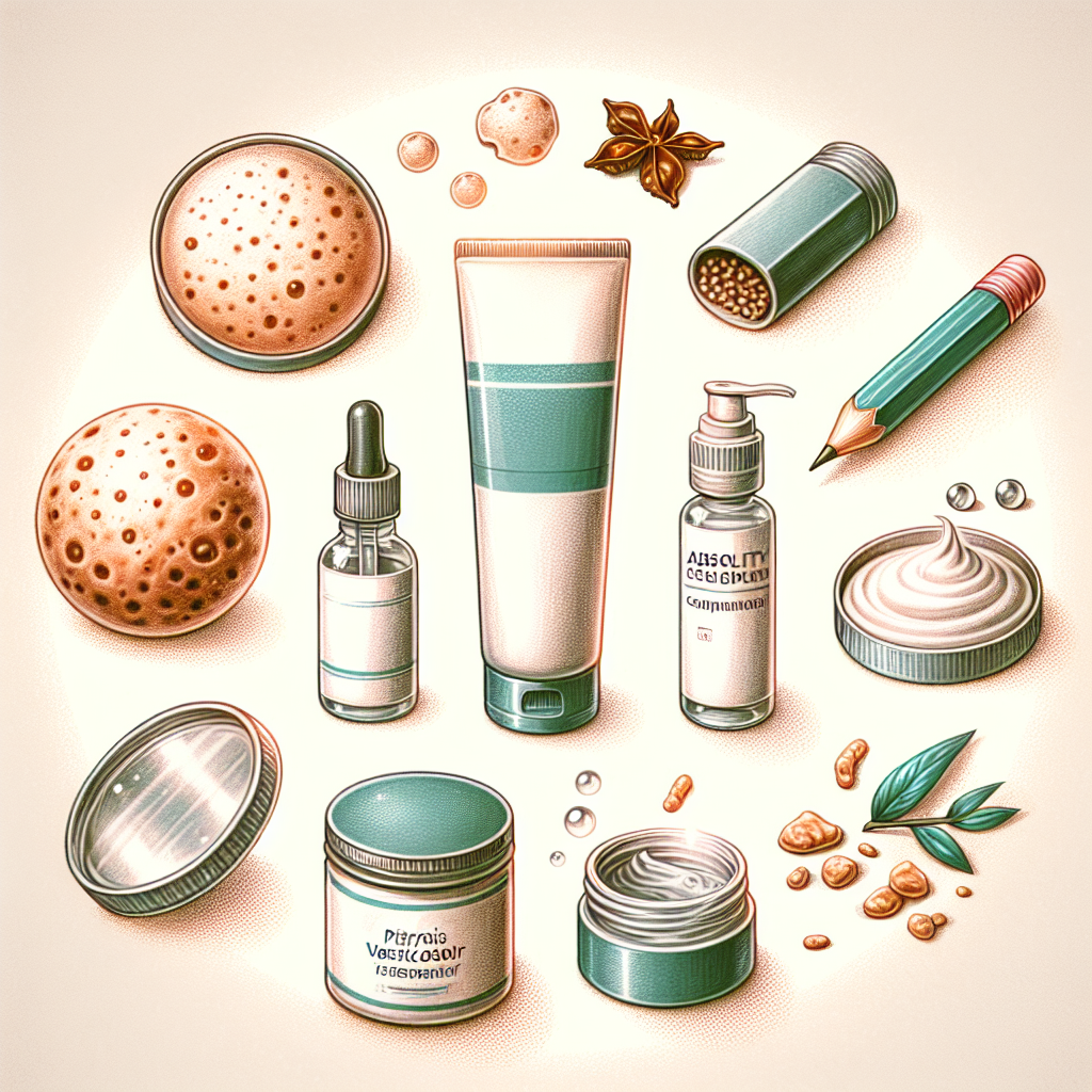 Pastelková ilustrace znázorňující téma: Péče o pleť