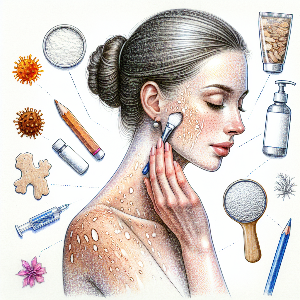 Pastelková ilustrace znázorňující téma: Dermatologie