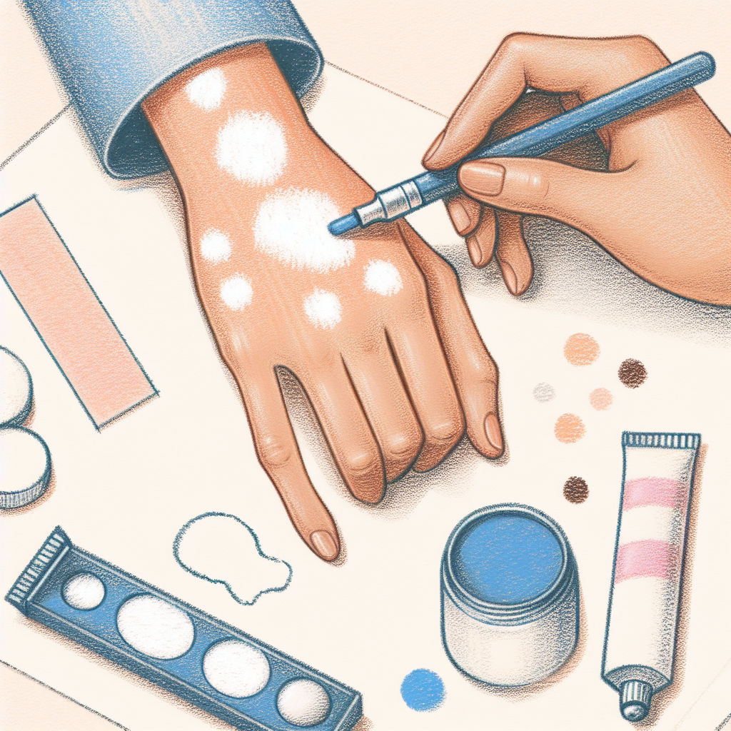 Pastelková ilustrace znázorňující téma: Dermatologie