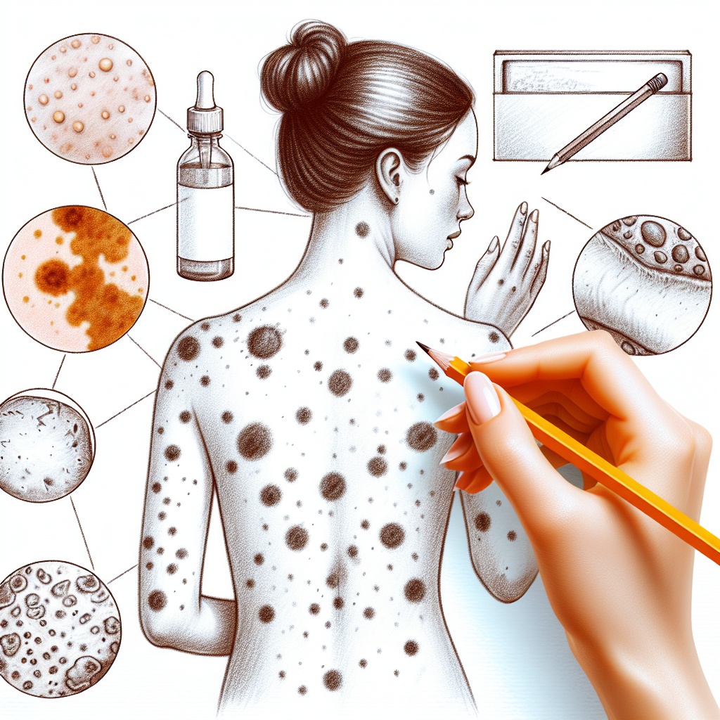 Pastelková ilustrace znázorňující téma: Kožní onemocnění