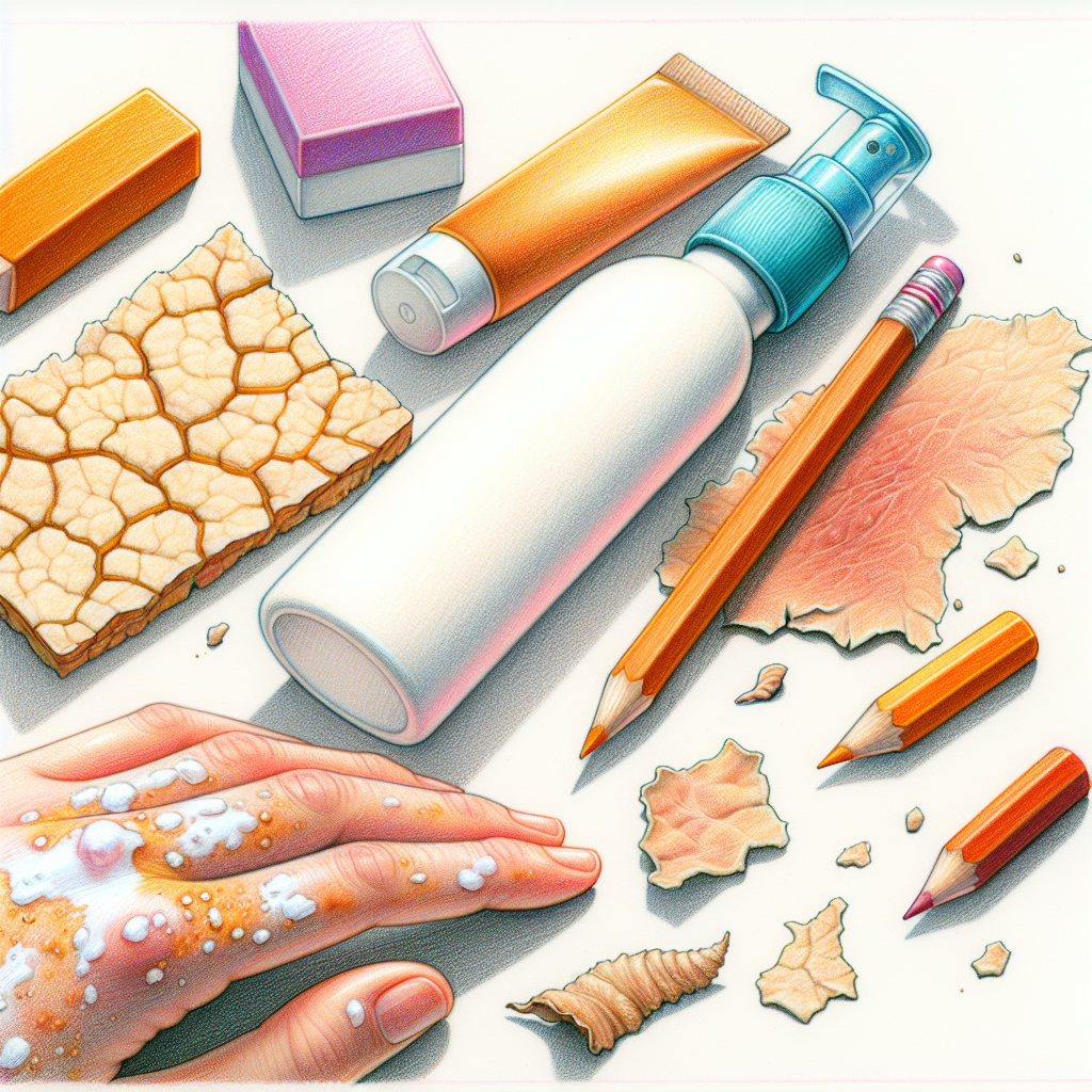 Pastelková ilustrace znázorňující téma: Zdraví pleti