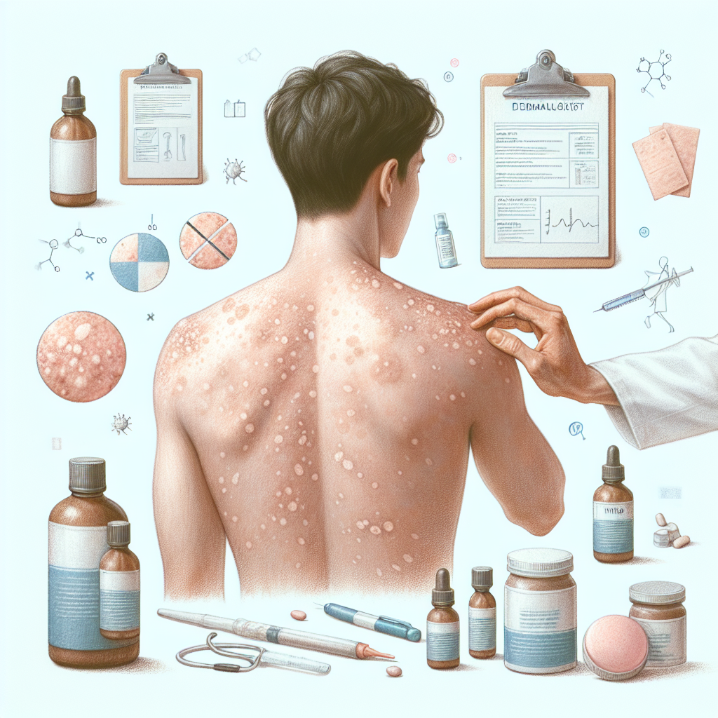 Pastelková ilustrace znázorňující téma: Kožní problémy