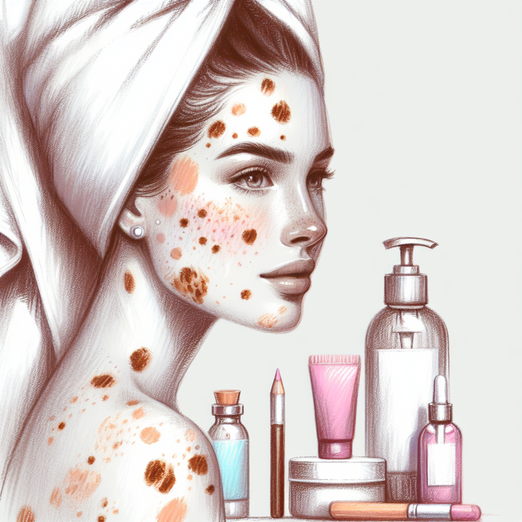 Pastelková ilustrace znázorňující téma: Zdraví pokožky