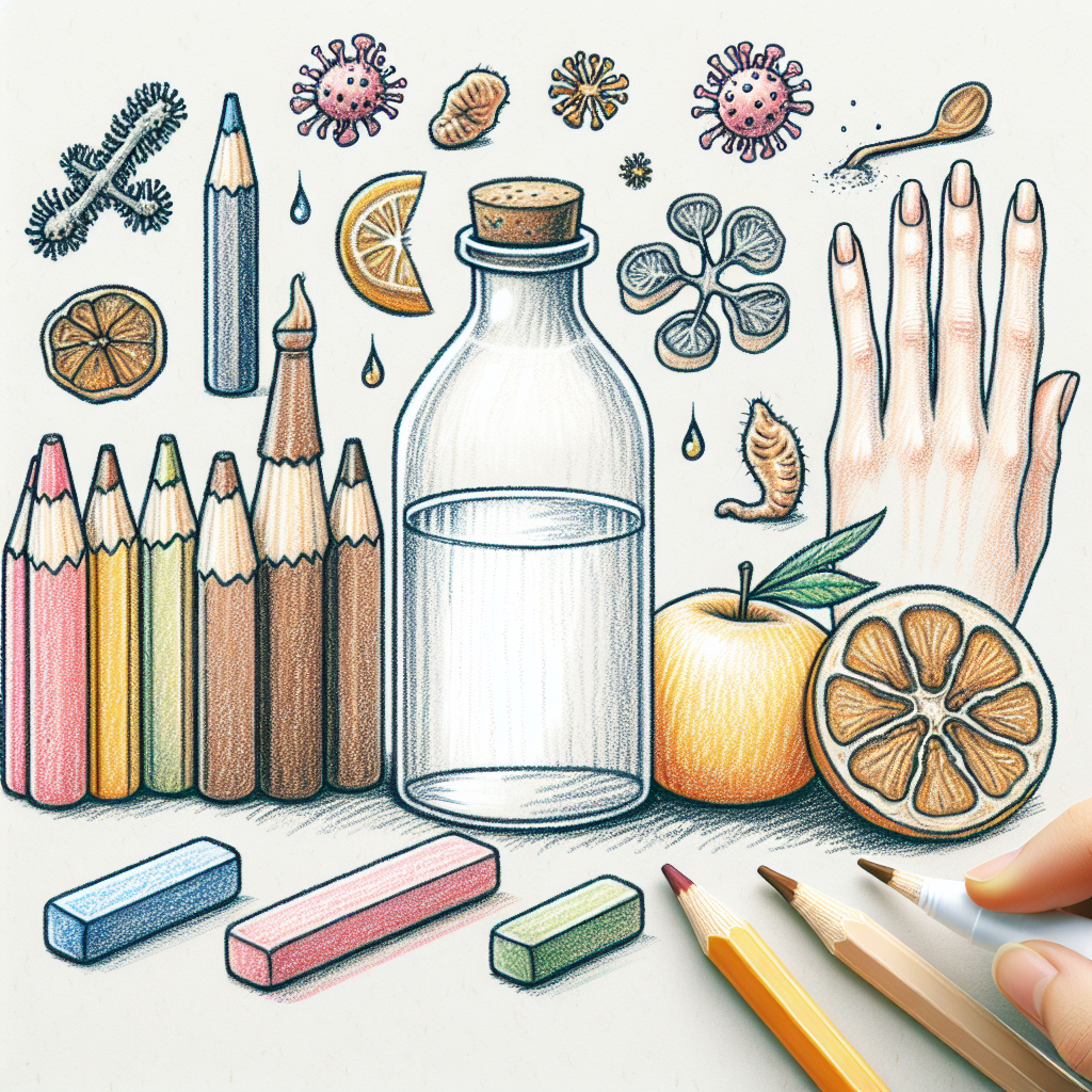Pastelková ilustrace znázorňující téma: Zdraví a prevence