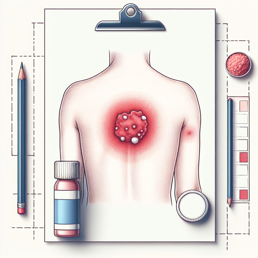 Pastelková ilustrace znázorňující téma: Kožní onemocnění