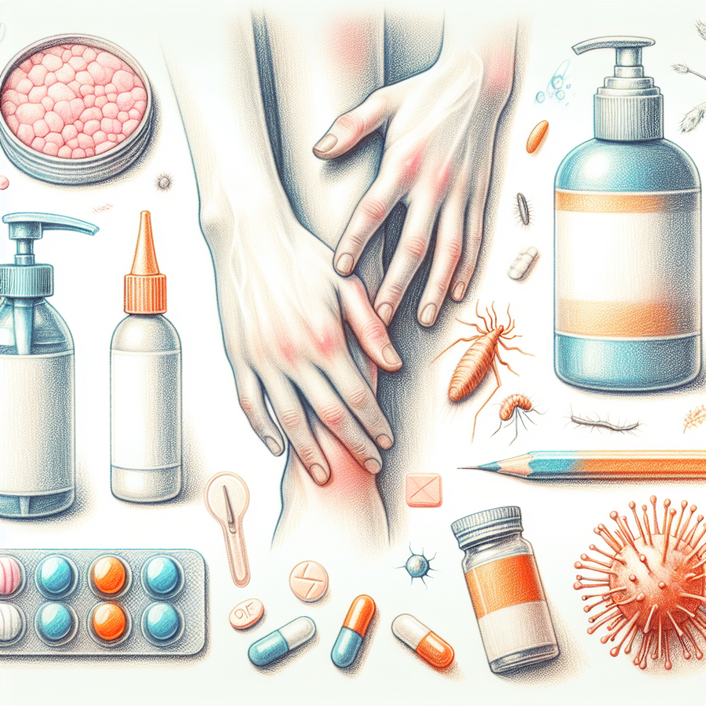 Pastelková ilustrace znázorňující téma: Kožní onemocnění