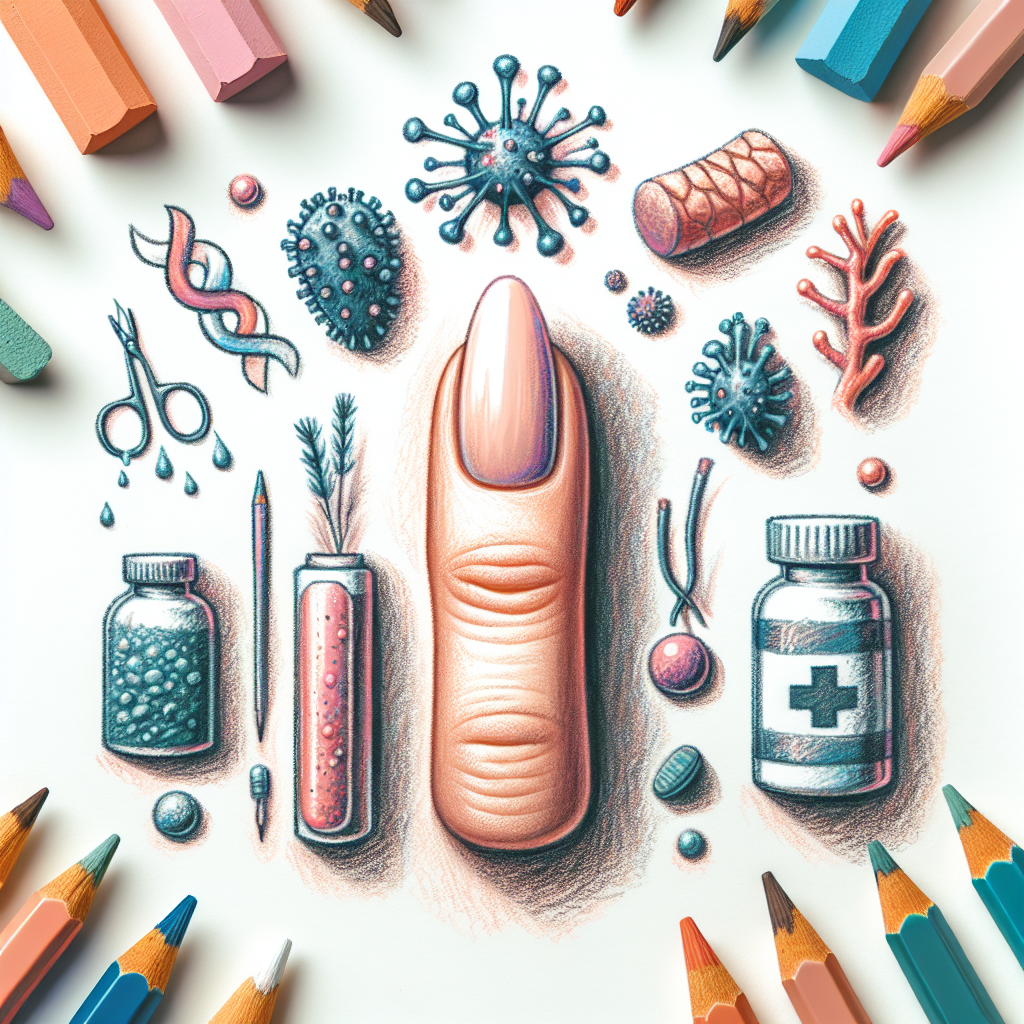 Pastelková ilustrace znázorňující téma: Zdraví