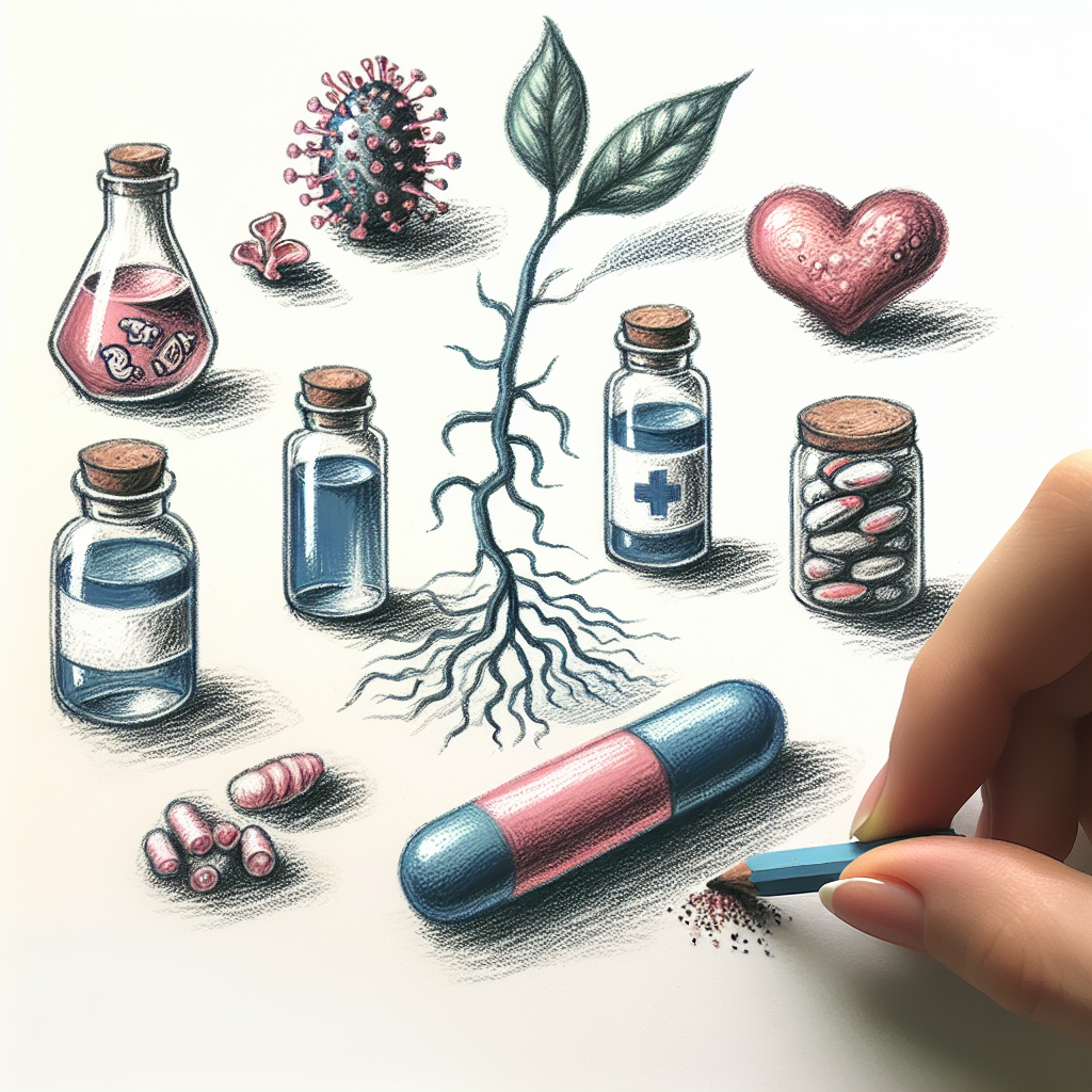 Pastelková ilustrace znázorňující téma: Zdraví