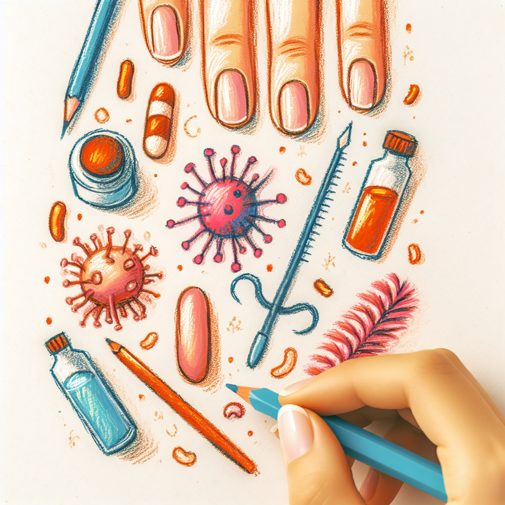 Pastelková ilustrace znázorňující téma: Zdraví