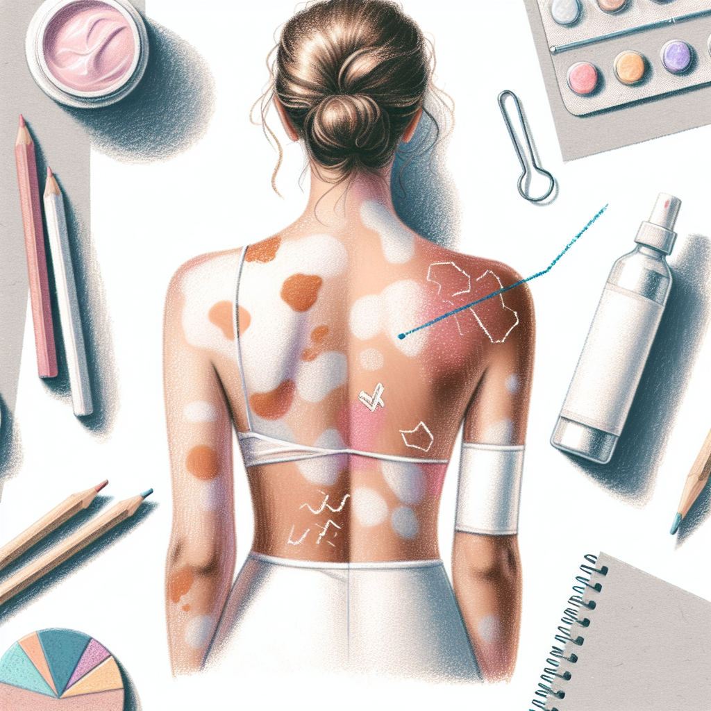 Pastelková ilustrace znázorňující téma: Kožní problémy