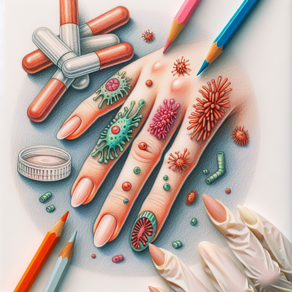 Pastelková ilustrace znázorňující téma: Zdraví