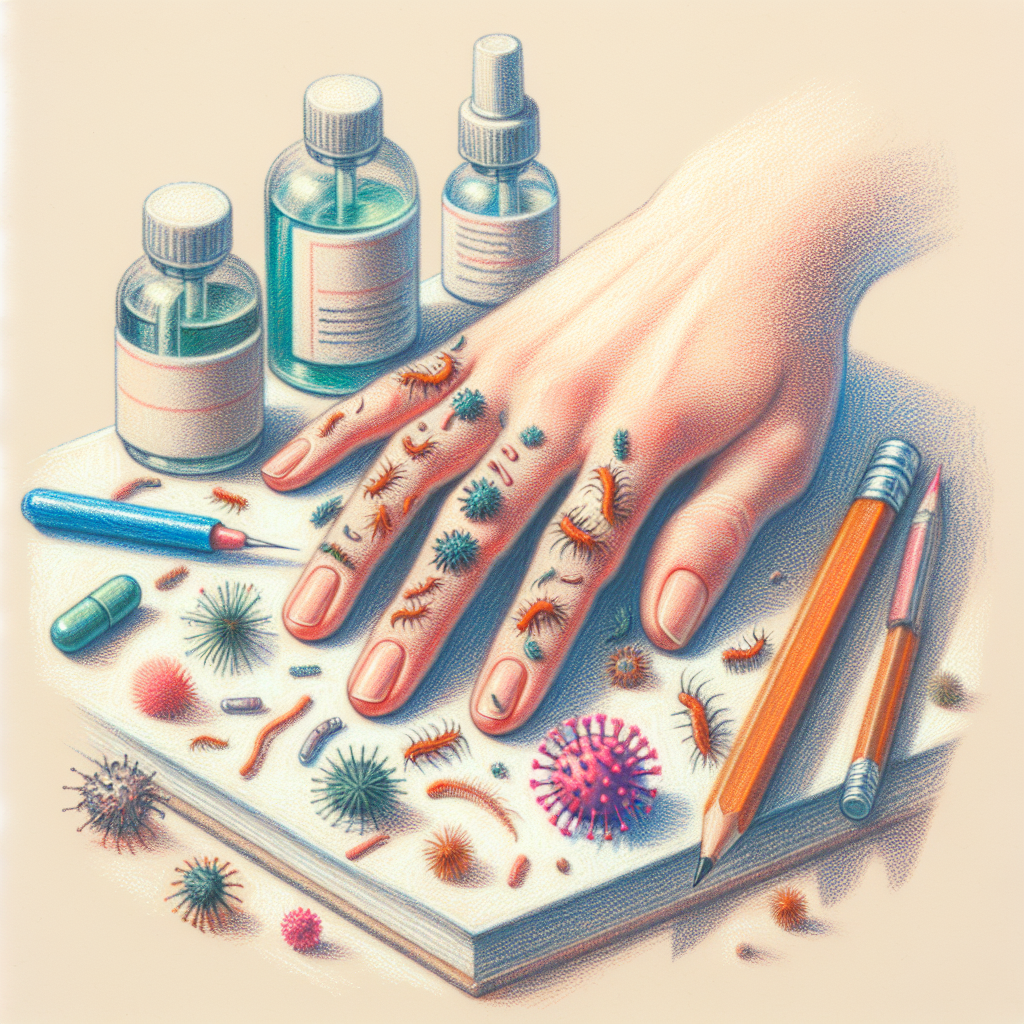 Pastelková ilustrace znázorňující téma: Zdraví