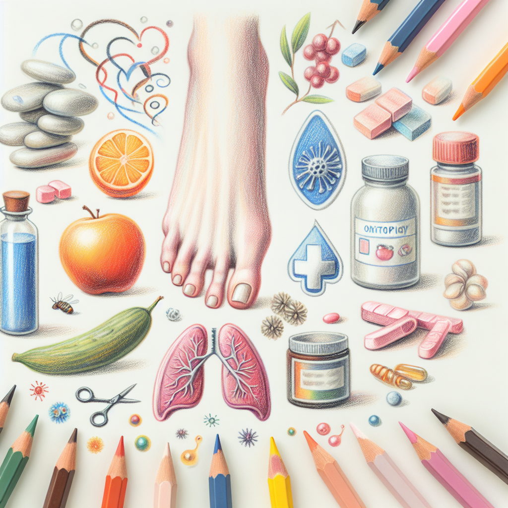 Pastelková ilustrace znázorňující téma: Zdraví