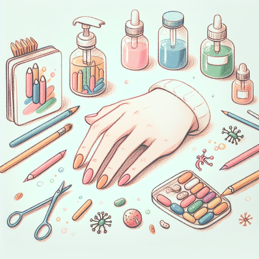 Pastelková ilustrace znázorňující téma: Zdraví