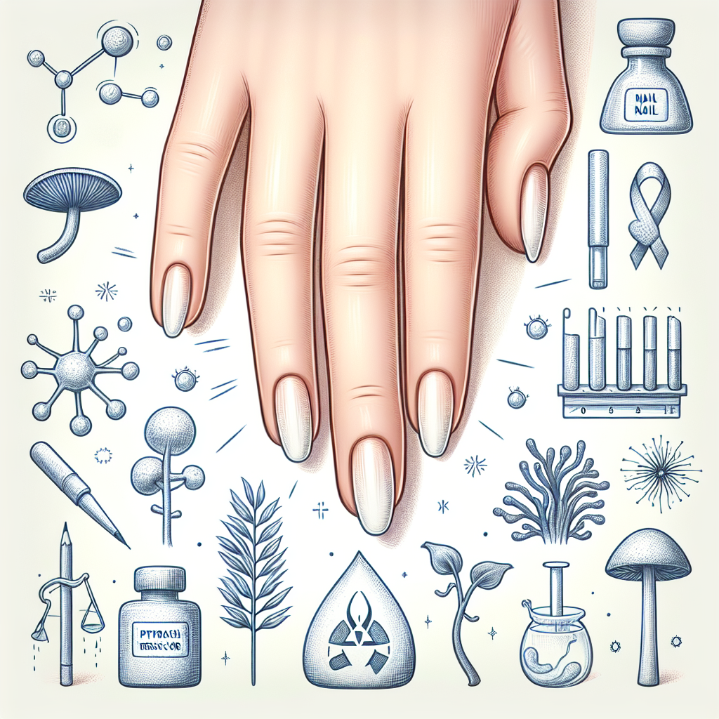 Pastelková ilustrace znázorňující téma: Zdraví nehtů