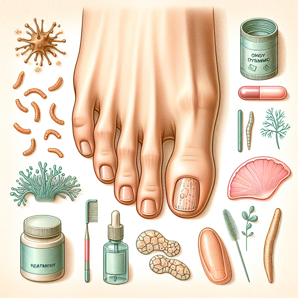 Pastelková ilustrace znázorňující téma: Zdraví nehtů