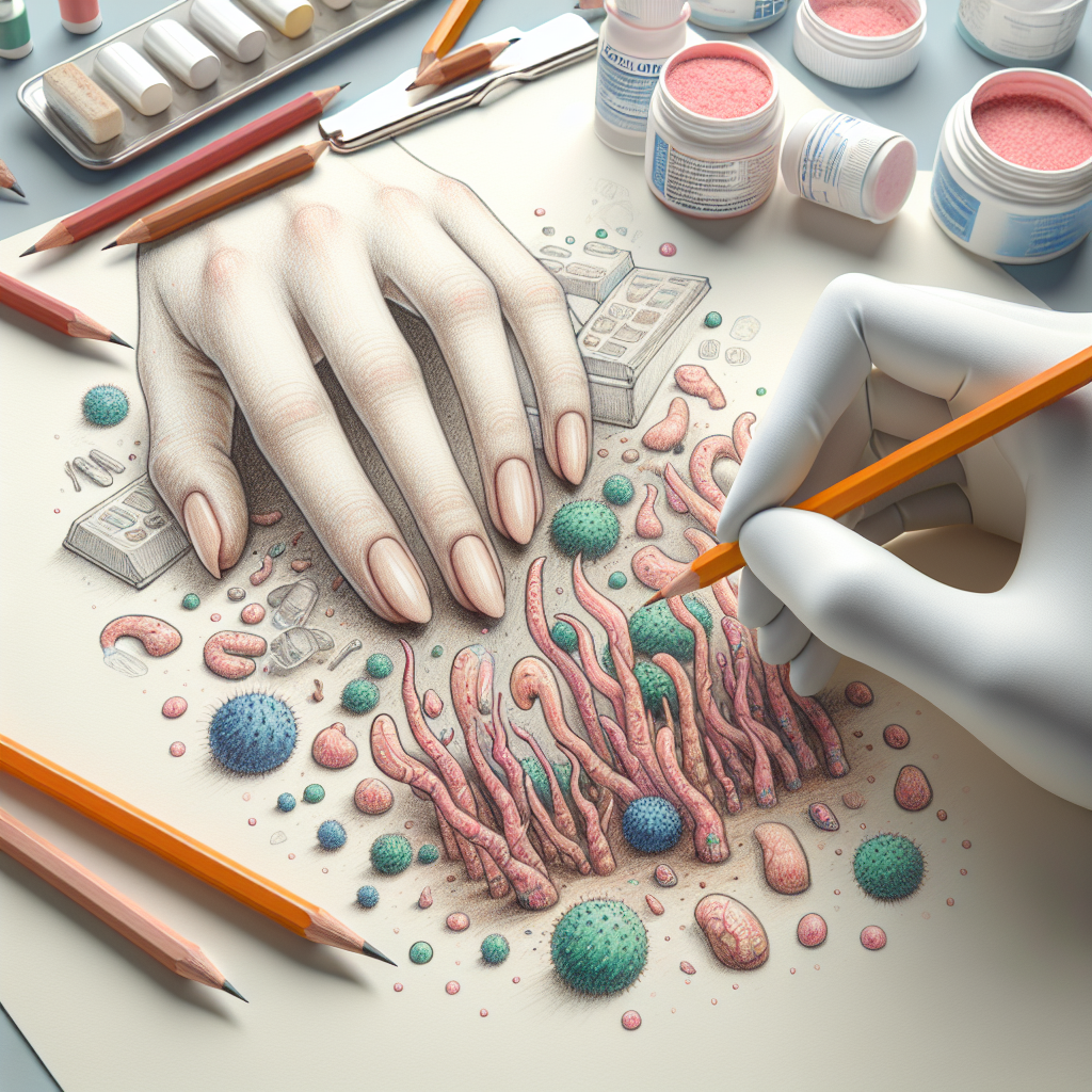 Pastelková ilustrace znázorňující téma: Zdraví