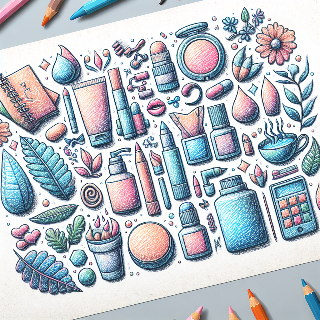 Pastelková ilustrace znázorňující téma: Zdraví