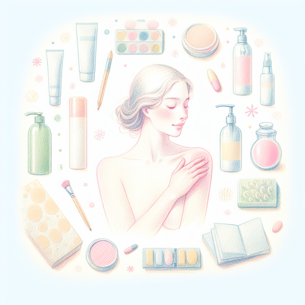 Pastelková ilustrace znázorňující téma: Kožní onemocnění