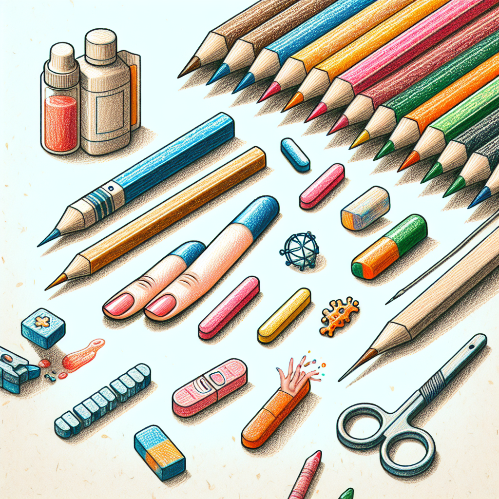 Pastelková ilustrace znázorňující téma: Zdraví