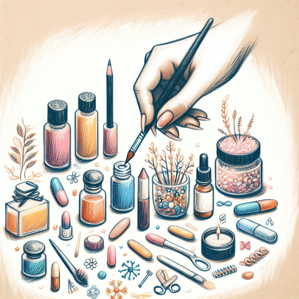 Pastelková ilustrace znázorňující téma: Zdraví