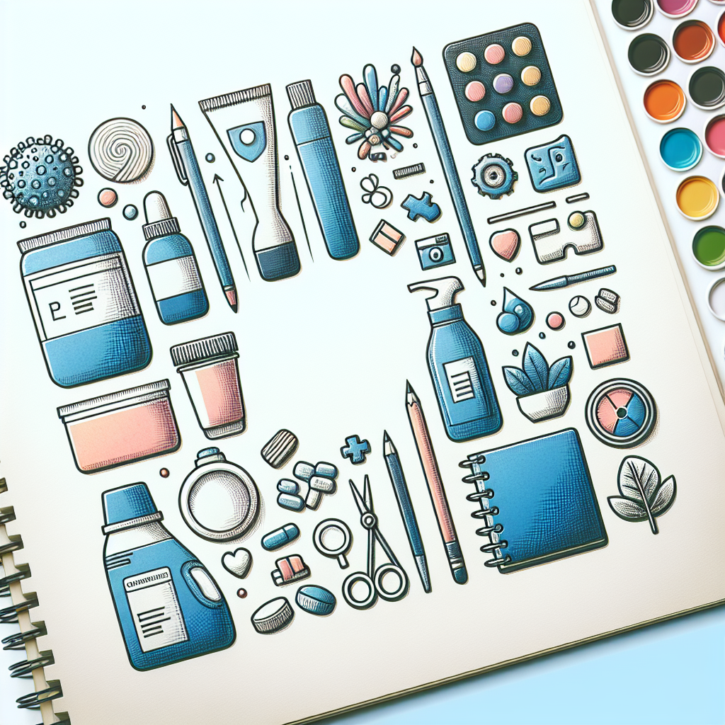 Pastelková ilustrace znázorňující téma: Zdraví