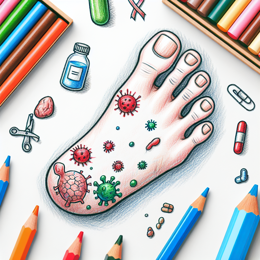 Pastelková ilustrace znázorňující téma: Zdraví