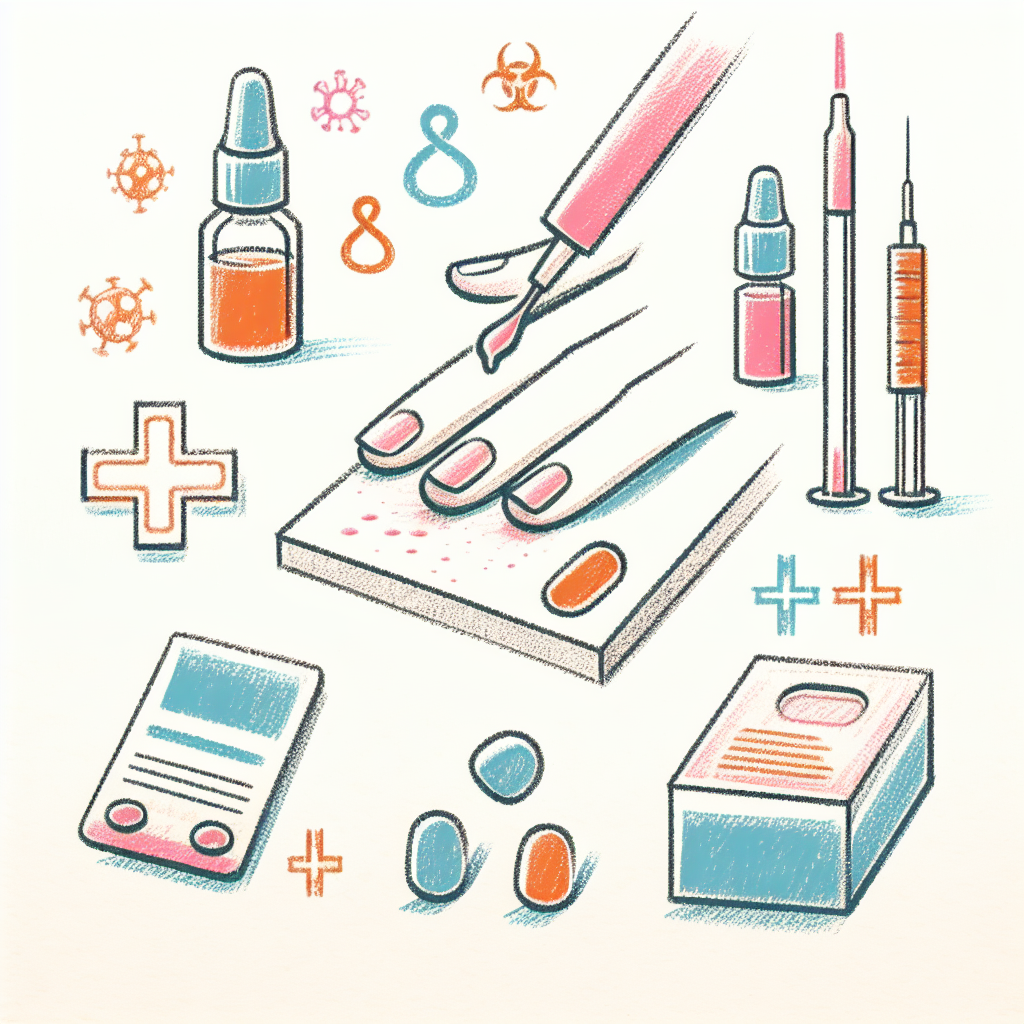 Pastelková ilustrace znázorňující téma: Zdraví