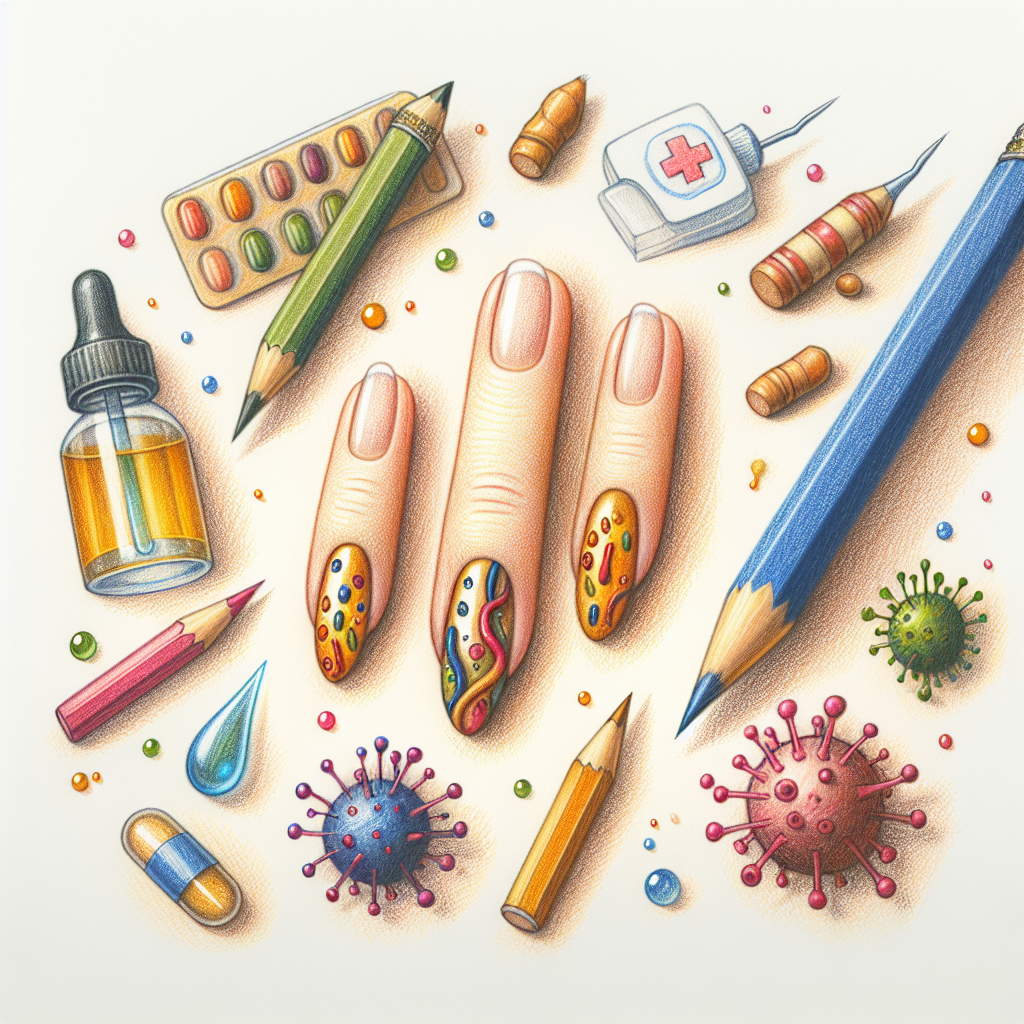 Pastelková ilustrace znázorňující téma: Zdraví a medicína