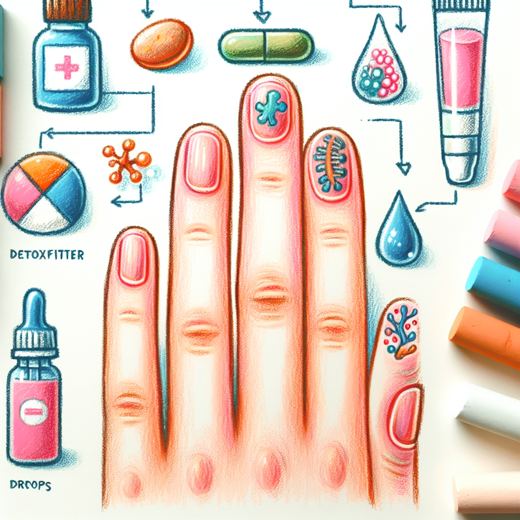 Pastelková ilustrace znázorňující téma: Zdraví nehtů