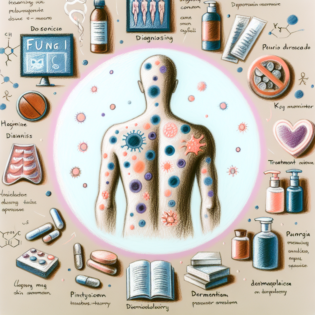 Pastelková ilustrace znázorňující téma: Kožní onemocnění