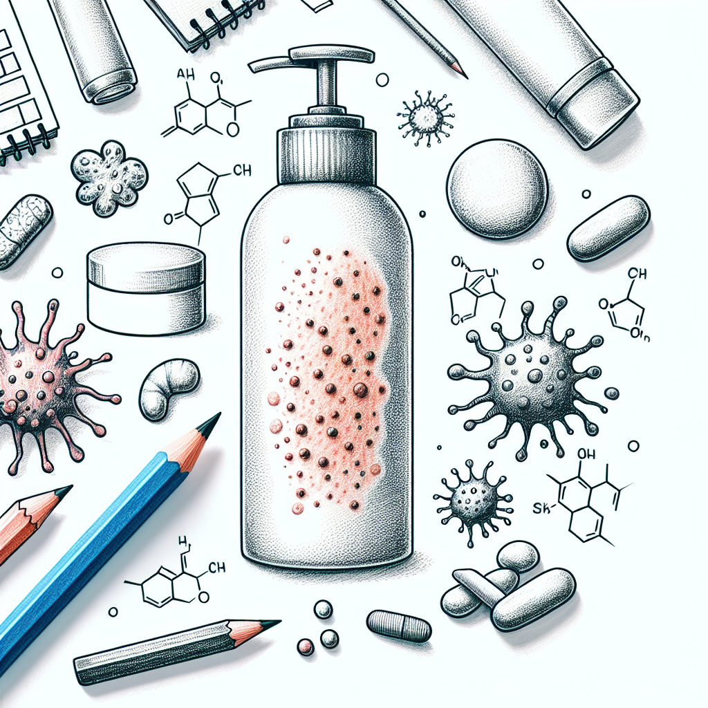 Pastelková ilustrace znázorňující téma: Kožní onemocnění