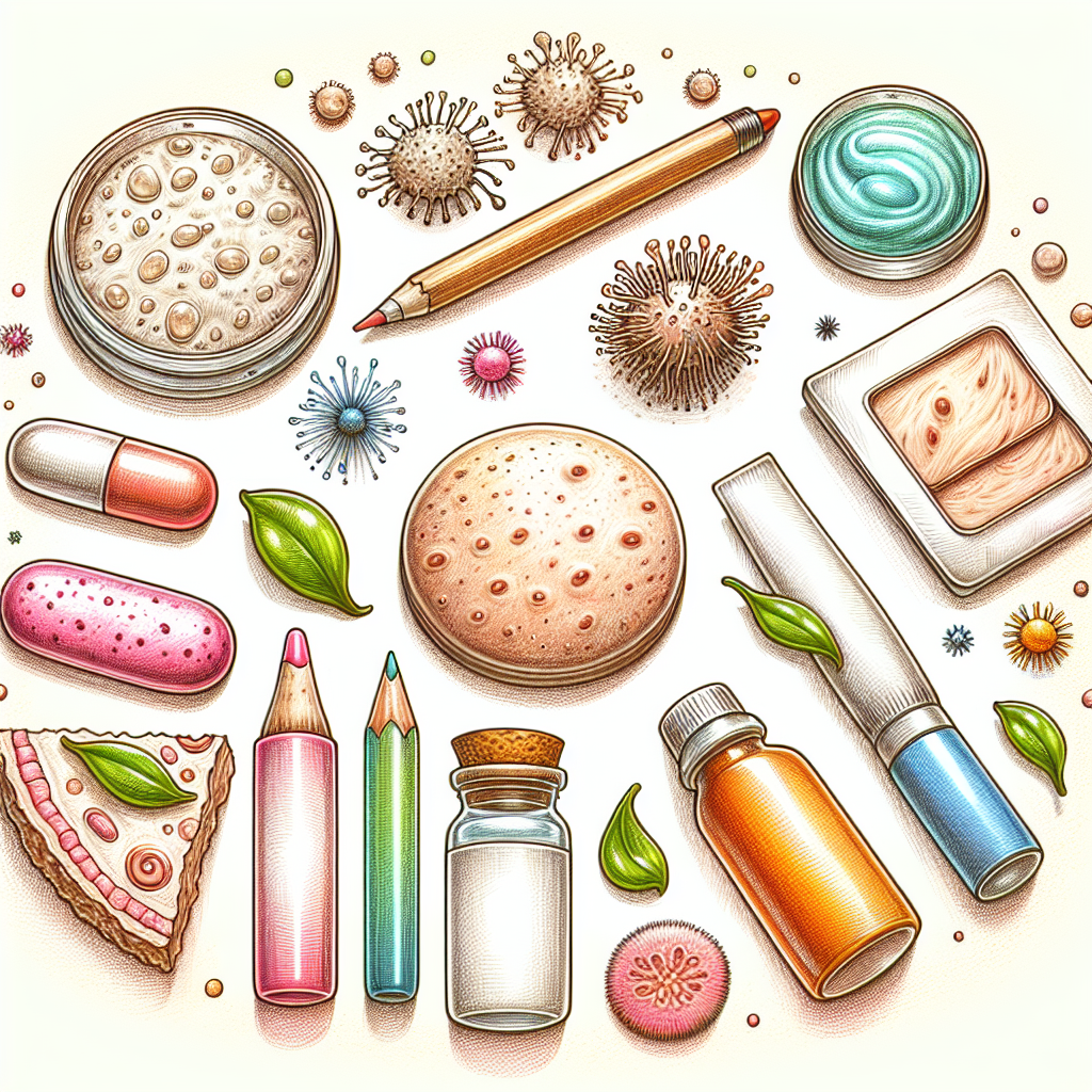 Pastelková ilustrace znázorňující téma: Kožní onemocnění