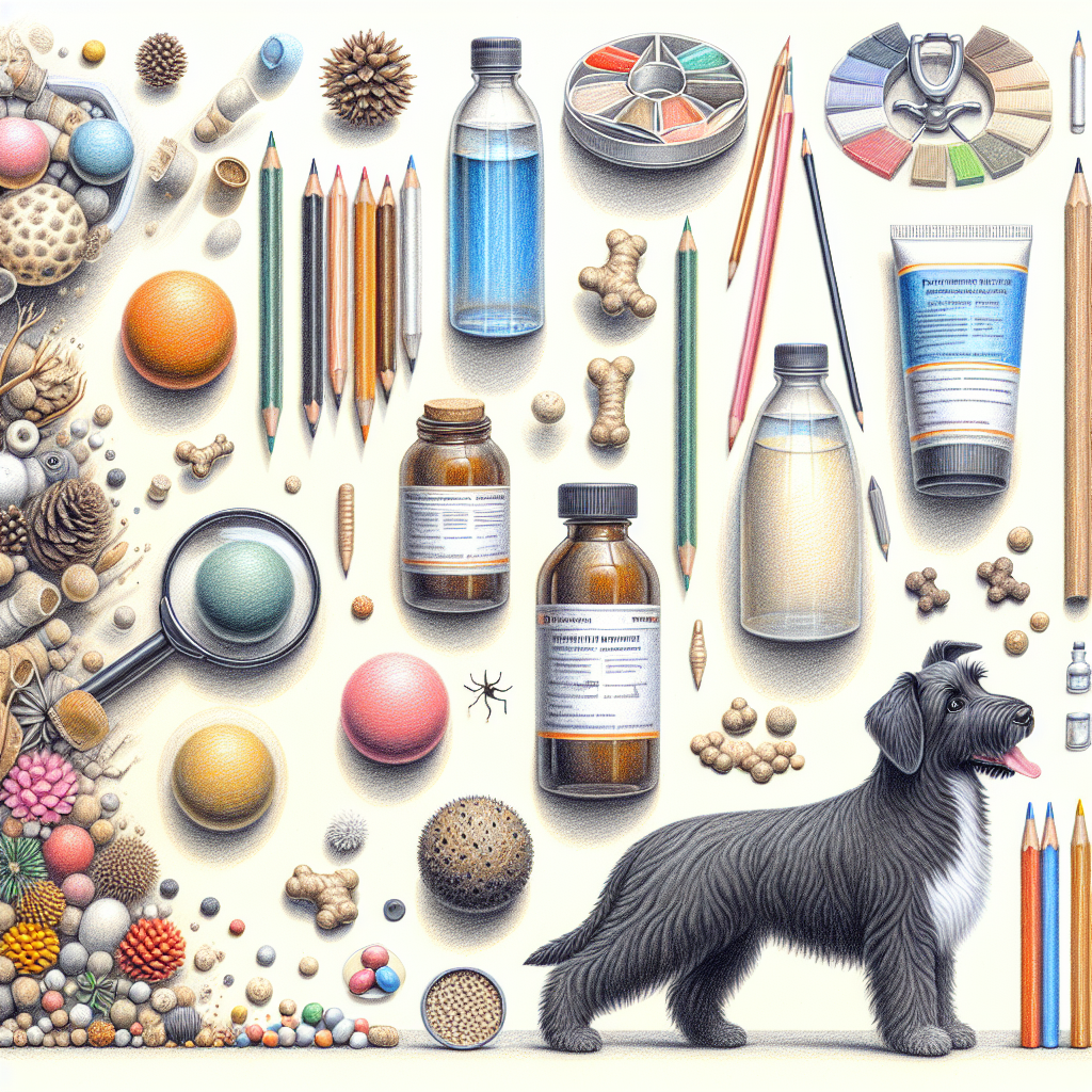 Pastelková ilustrace znázorňující téma: Zdraví psů