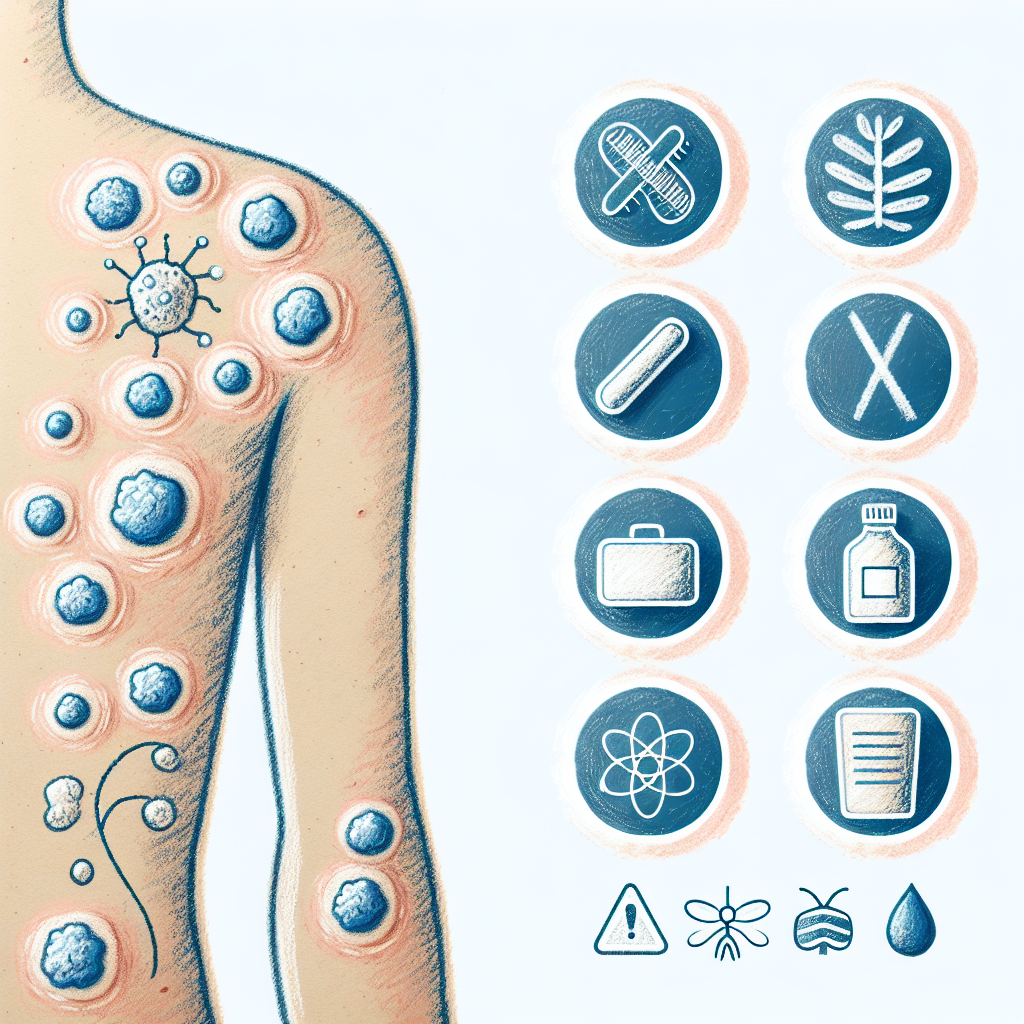 Pastelková ilustrace znázorňující téma: Kožní onemocnění