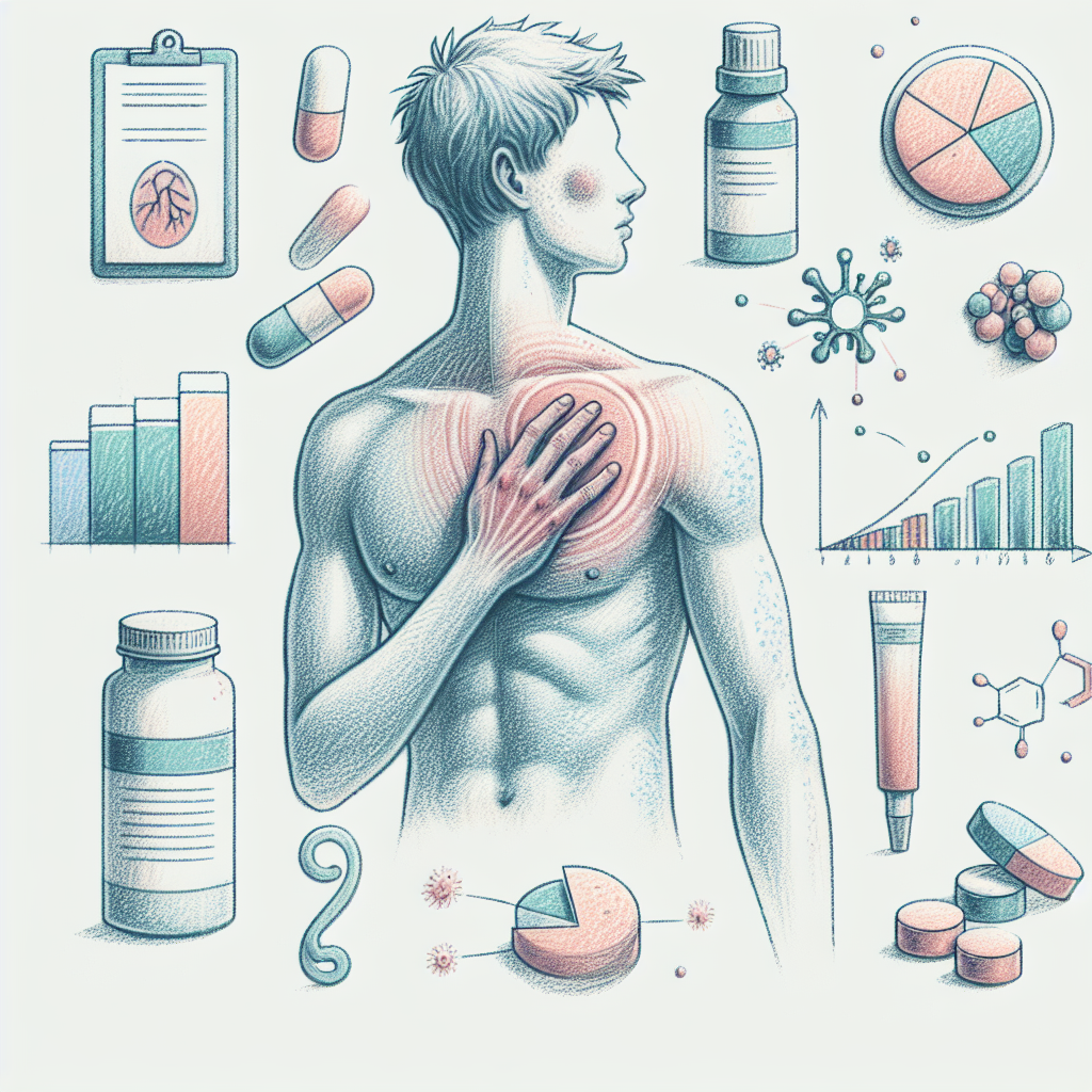 Pastelková ilustrace znázorňující téma: Kožní onemocnění