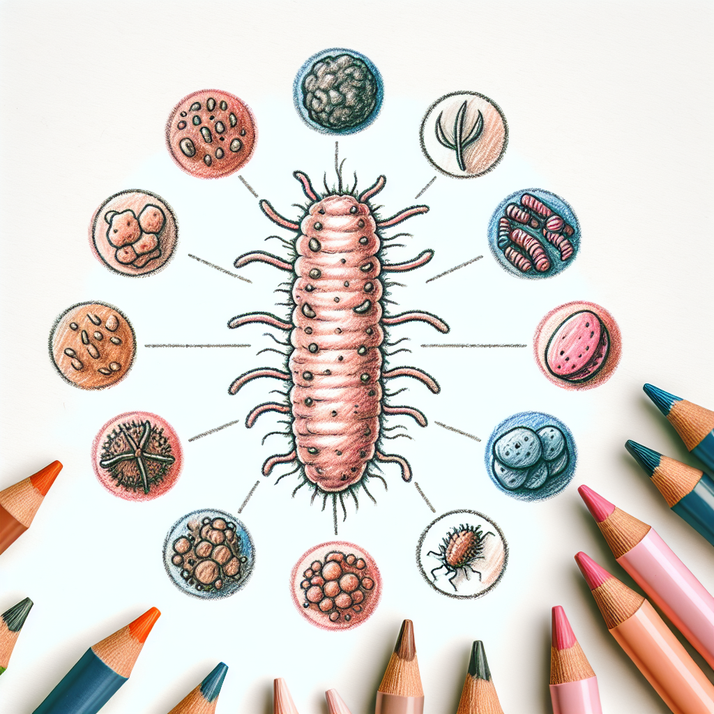 Pastelková ilustrace znázorňující téma: Kožní zdraví