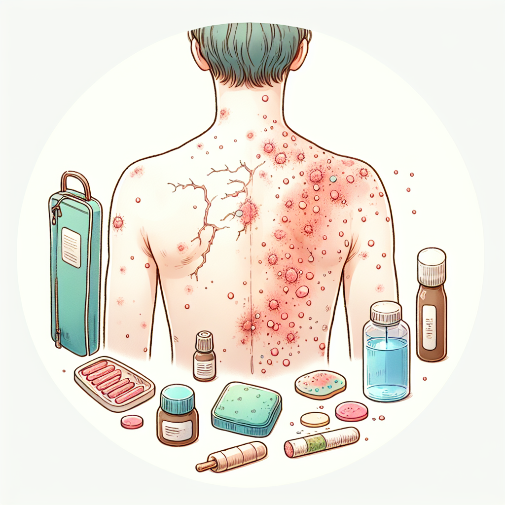 Pastelková ilustrace znázorňující téma: Kožní onemocnění